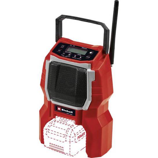 Baustellenradio FM mit Bluetooth® - Rot