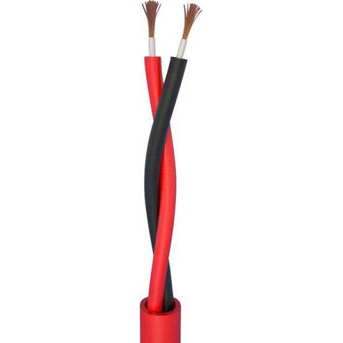 Brandmeldekabel LSZH 2 x 1 mm² Rot - 10 m