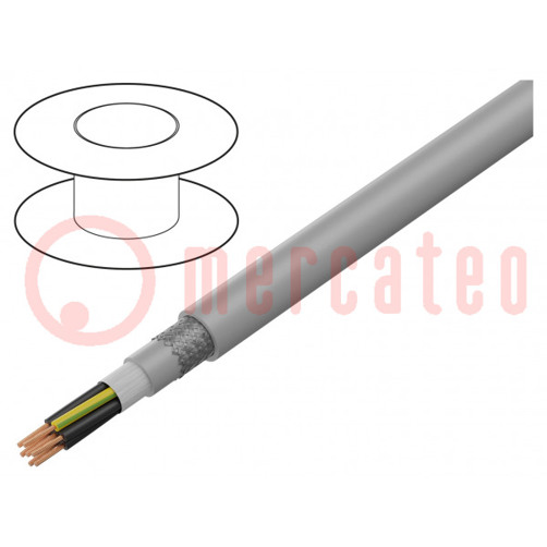 Steuerleitungen 30G 0,5mm² grau Cu - Aderleitung