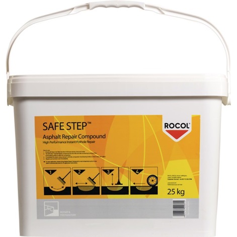 Bodenreparaturmasse SAFE STEP® Asphalt - 25kg Eimer (anthrazit)