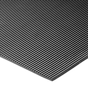 Boden- und Werkbankmatte - Geschlossene Oberfläche, 1200 mm Breite, 6 mm Mattenhöhe, pro lfd. m