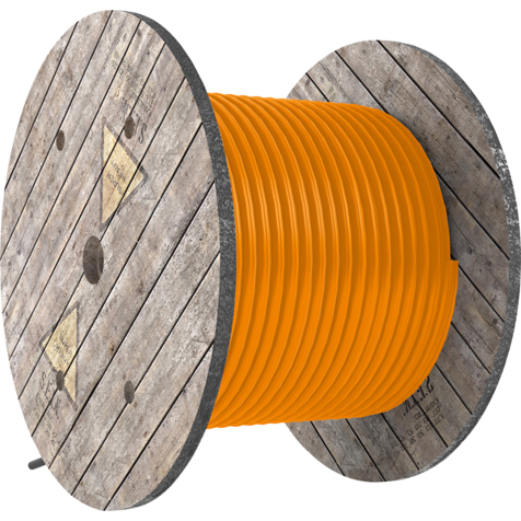 Baustellenleitung orange H07BQ-F 5G6 Meterware - Gummischlauchleitung