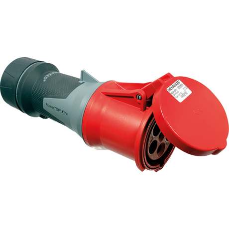 CEE Kupplung 400V 63A 5-polig 6h rot Schraubanschluss IP44