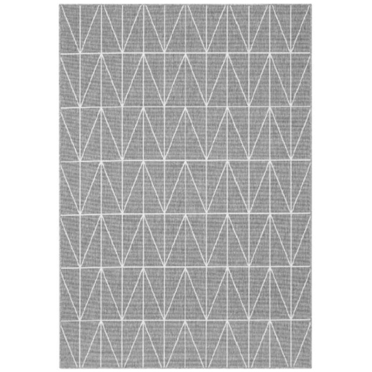 Rechteckiger Outdoor/Indoor Teppich | Grau | Polypropylen (PP) | 160x230 cm