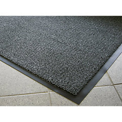 Schwarzer Fußabtreter 0,9 x 1,2 m - Ideal für den Arbeitsplatz