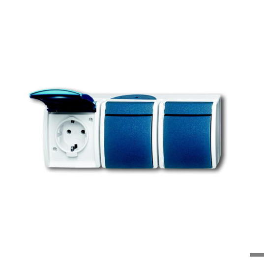 CEE-Steckdose Blau-Weiß 2300/3 EW-53