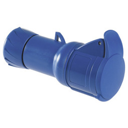 CEE-Kupplung Schneidklemmen | 16A | 2-polig + Erdung | 200-250 V AC | Schutzart IP44