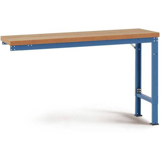 PROFI Anbauwerkbank mit massiver Bucheplatte - BxTxH: 2000 x 700 x 740-1040 mm