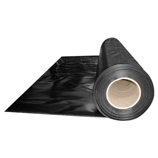 Schwarze Abdeckfolie 4000mm x 50m - 150my LDPE Baufolie