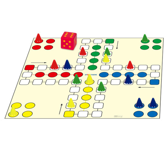 Spielteppich "4 Müssen Rein" – Unterhaltsamer Spielteppich für Kinder