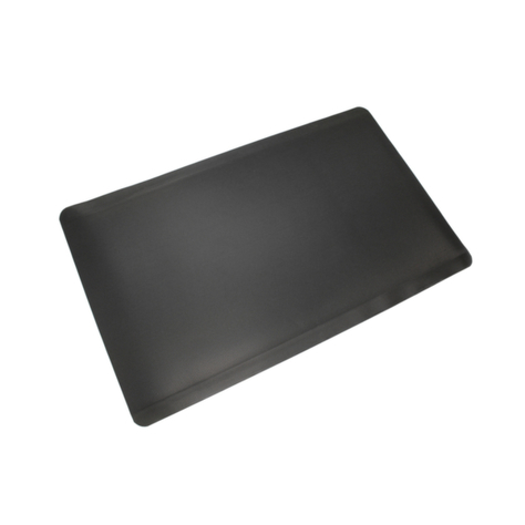 Bodenschutzmatte 12,5x900x600mm - Schwer entflammbar, PVC, Diamant-Profil, Ideal für lange Stehzeiten