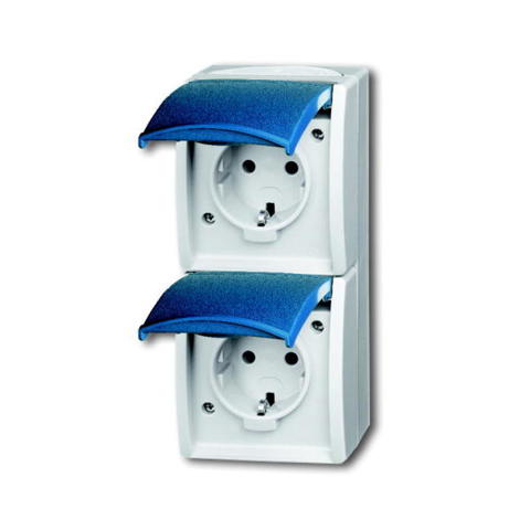 CEE-Steckdose 7/3 Blau-Weiß