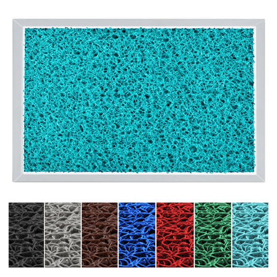Hygienic Desinfektionsmatte Spaghetti-Matten-Einlage in Türkis - 68 x 98 cm