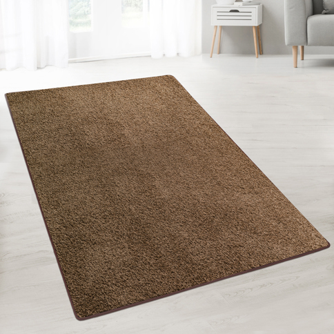 Hochflor Shaggy-Teppich maßgefertigt in Hellbraun - 200x300 cm