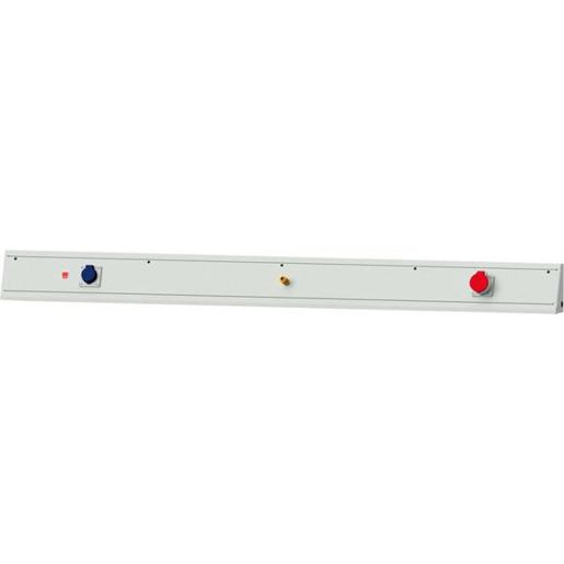 Energieaufsatz 2000xT90xH170mm mit 1x Schuko/CEE/DL und Ein-Aus-Funktion