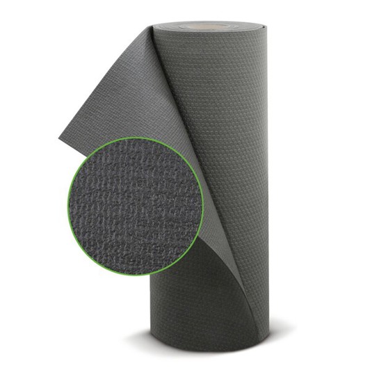 Anti-Rutschmatte Schwarz | Genoppte Oberfläche | Breite 430 mm
