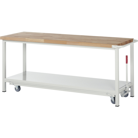 Werkbank mit Fahrgestell - 8000-6 | B2000 x T700 x H880 mm