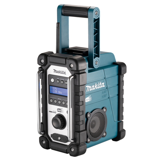 Digital Baustellenradio in Schwarz und Türkis