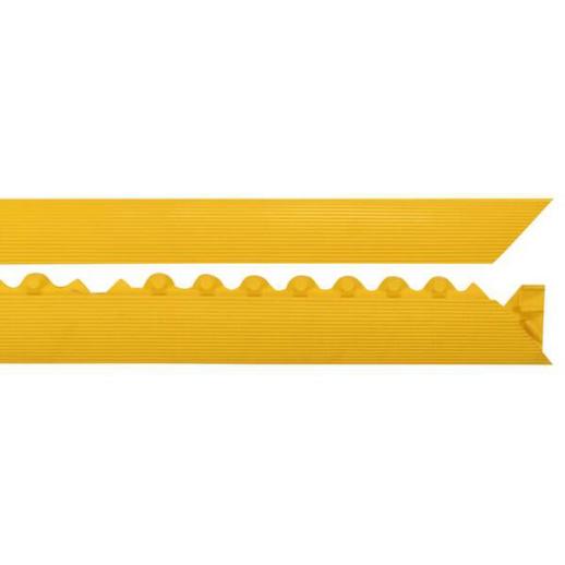 Kantenabschlussleiste für Anti-Ermüdungsmatte - Stecksystem - Weiblicher Anschluss - 910 mm - Gelb