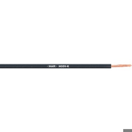 H05V-K Aderleitung 1 x 0,50 mm² Schwarz – 100 m