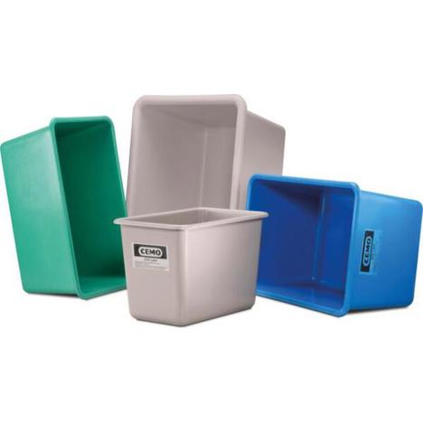 Konischer GFK-Großbehälter 100L - 285x872x571mm - Grün - Standfläche