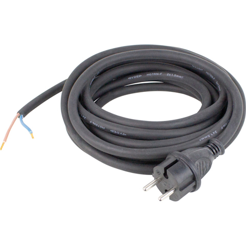 Bohrmaschinen-Anschlussleitung 230V 16A 5m H07RN-F 2x1,0 IP44 - Gummischlauchleitung