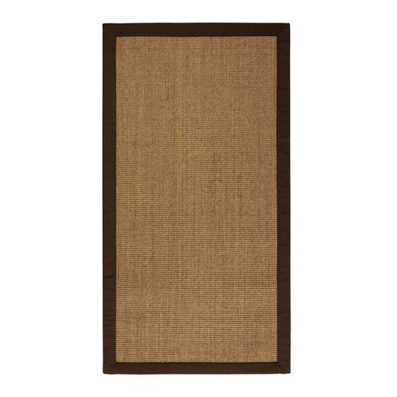 Hochflor Sisal-Teppich Amazonas mit Bordüre 140 x 200 cm