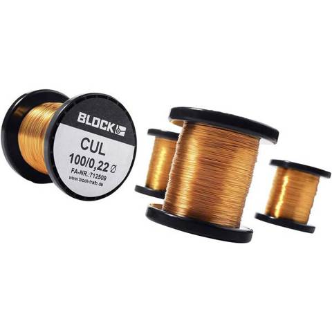 Kupferlackdraht, 1 x 0,08 mm, lackisoliert, 50 g, ideal für Aderleitungen