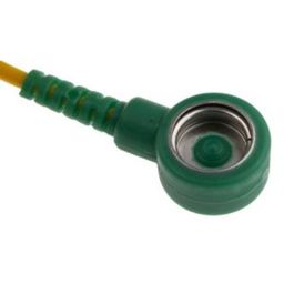 Erdungsanschluss-Schraube 10 mm Bananenbuchse mit 10 mm Druckknopf - EN 61340-5-1 Konform