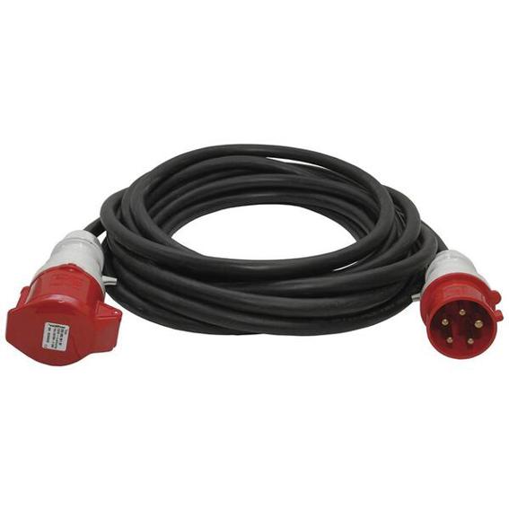 CEE-Verlängerungsleitung 32A 5P 400V mit Stecker und Kupplung - 6h