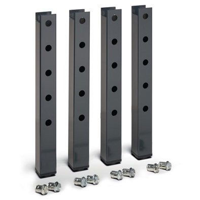 Höhenverstellbare Plattenstützen - 2000 mm, 4 Stück, Höhenbereich 0-300 mm