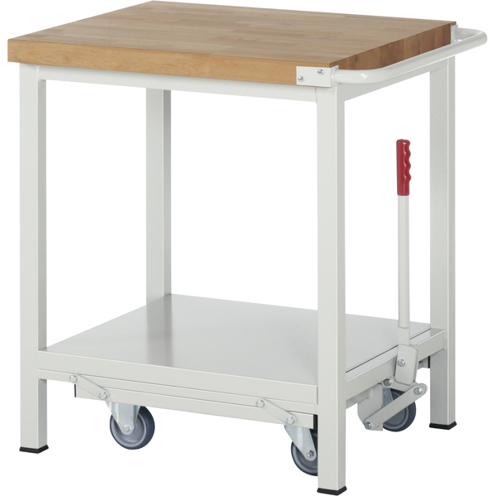 Mobile Werkbank mit Regal - B750 x T700 x H880 mm