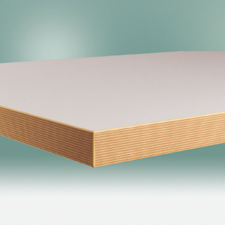 Lichtgraue Werkbankplatte aus Kunststoff - 3000 x 1200 x 40 mm