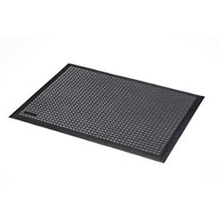 ESD Arbeitsplatzmatte - Genoppte Gummimatte in Schwarz, 150 x 90 cm, Höhe 1,3 cm